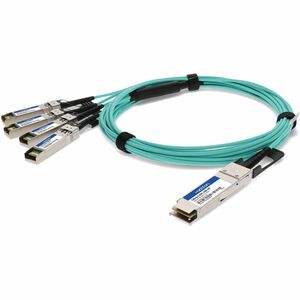 AddOn+Arista+Networks+Compatible+TAA+Compliant+40GBase-AOC+QSFP%2b+to+4xSFP%2b+Active+Optical+Cable+850nm+MMF+10m+CABQSAOC10MAO