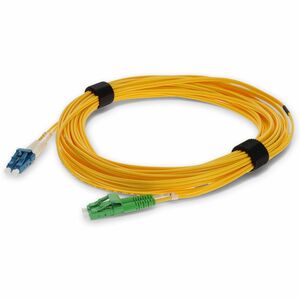 AddOn+3.28ft+ALC+Male+to+LC+Male+Duplex+Fiber+Riser-Rated+Patch+Cable+Yellow