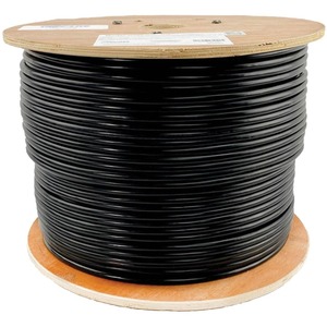 Tripp Lite 1000ft Cat6 Gigabit Bulk Solid-Core PVC Cable, Black