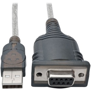 Tripp Lite 18in USB to Null Modem Serial FTDI Adapter Cable with COM Retention