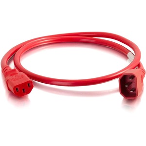 C2G 3ft 14AWG Power Cord (IEC320C14 to IEC320C13) - Red - 250V 15A C2G+3ft+14AWG+Power+Cord+(IEC320C14+to+IEC320C13)+-+Red+-+250V+15A