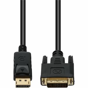 AddOn 3ft DisplayPort Male to DVI-D Dual Link-24+1 pin Male Black Cable 1080P 60Hz