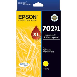 Epson+DURABrite+Ultra+Ink+T702XL+High+Yield+Injet+Ink+Cartridge+-+Yellow