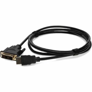 AddOn+HDMI2DVIDS6F+6ft+HDMI+to+DVI+Audio+Video+Cable+with+Connector+Black