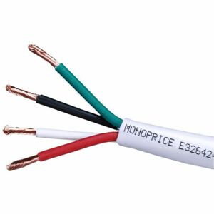 Monoprice+Speaker+Wire%2c+CL2+Rated%2c+4-Conductor%2c+14AWG%2c+1000ft%2c+White+16085
