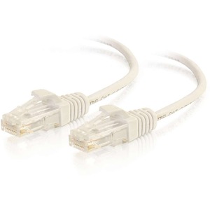 C2G 01187 5ft Cat6 Snagless UTP Slim Ethernet Network Patch Cable - White C2G+01187+5ft+Cat6+Snagless+UTP+Slim+Ethernet+Network+Patch+Cable+-+White
