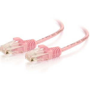 C2G 3ft Cat6 Snagless Unshielded (UTP) Slim Ethernet Network Patch Cable - Pink C2G+3ft+Cat6+Snagless+Unshielded+(UTP)+Slim+Ethernet+Network+Patch+Cable+-+Pink