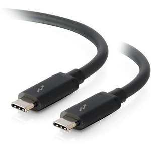 C2G+6ft+Thunderbolt+3+USB-C+Cable+(20Gbps)+-+Black