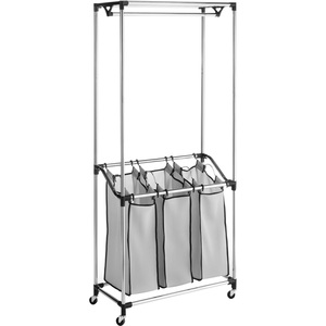 Whitmor+6862-3381+Chrome+Laundry+Center+with+Storage+Rack