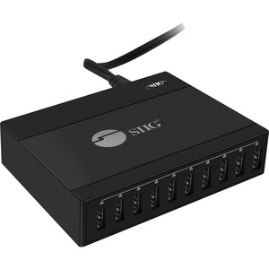 SIIG+AC-PW1G11-S1+60W+10-Port+USB+Charger+AC+Adapter+10+Port+ACPW1G11S1