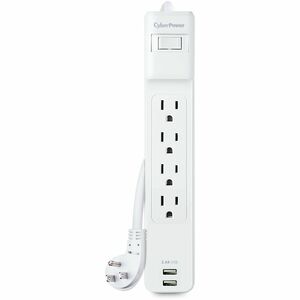 CyberPower P403URC1 Home Office 4 Outlet Surge Protector with 500 J Surge Suppression CyberPower+P403URC1+Home+Office+4+Outlet+Surge+Protector+with+500+J+Surge+Suppression