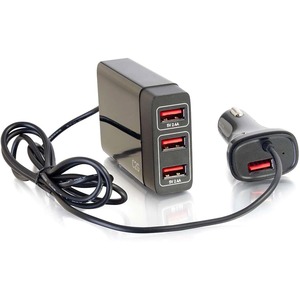 C2G+21067+4-Port+USB+Car+Charger%2c+5.8A+Output