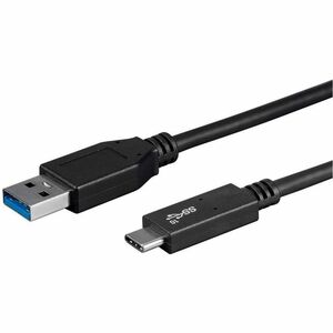 Monoprice Essentials USB-C to USB-A 3.1 Gen 2 Cable 10Gbps 3A 30AWG Black 1m 3.3ft