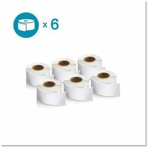 DYMO Authentic LabelWriter Address Labels 1.13" x 3.5" White 130/Roll 6 Rolls/Pk