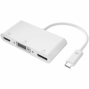 Monoprice USB-C to 4K DisplayPort HDMI and Single-Link DVI-D Passive Adapter