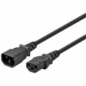 Monoprice 3-Prong Extension Cord - IEC 18AWG, 13 Amps, 125 Volts, 6 Feet, Black Monoprice+3-Prong+Extension+Cord+-+IEC+18AWG%2c+13+Amps%2c+125+Volts%2c+6+Feet%2c+Black