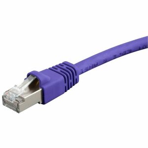Monoprice 5ft Cat6A Snagless Shielded STP Network Pach Cable Purple 24351