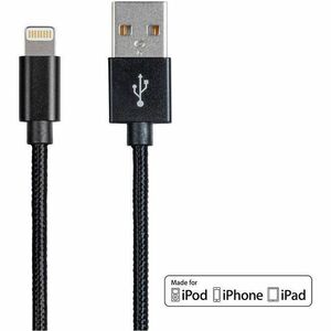 Monoprice Premium Apple MFi Certified Lightning to USB-A Charging Cable 3ft Black Monoprice+Premium+Apple+MFi+Certified+Lightning+to+USB-A+Charging+Cable+3ft+Black