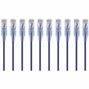 Monoprice+2ft+30AWG+10G+Snagless+UTP+Network+Patch+Cable+Purple+10Pk+29444