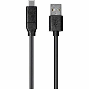 Monoprice+Essentials+USB-C+to+USB-A+2.0+Cable+480Mbps+3A+26AWG+Black+4m+13.1ft