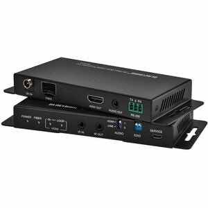 Monoprice Blackbird 4K60 Video Extender with HDMI over Fiber Optic Cable up to 33000 feet 10000m Supports IR and RS-232