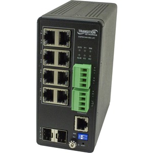 Transition+Networks+8+Port+Managed+Hardened+Gigabit+Ethernet+PoE%2b%2b+Switch