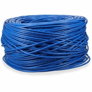 AddOn 1000ft Non-Terminated Blue CAT6 Shielded Plenum-Rated Solid Bulk Cable CAT 6 ADDCAT61KFPBE