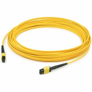 AddOn+150m+MPO+Female+to+MPO+Female+12-Strand+Yellow+OS2+Crossover+Fiber+OFNR+Riser-Rated+Patch+Cable+ADDMPOMPO150M9SM