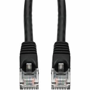 AddOn 30ft Black CAT 6A PVC Ethernet Cable Snagless Bubble Boot RJ-45 M/M ADD30FCAT6ABK