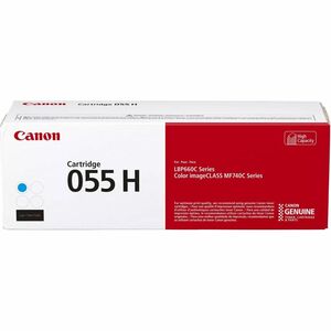 Canon+055H+Original+High+Yield+Laser+Toner+Cartridge+Cyan+1+Pack