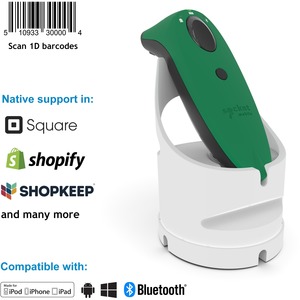 Socket+Mobile+SocketScan+S730+Laser+Barcode+Scanner+Green+%26+White+Charging+Dock+CX35262129