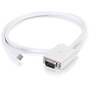 C2G+3ft+Mini+DisplayPort+to+VGA+Adapter+Cable+White+54679