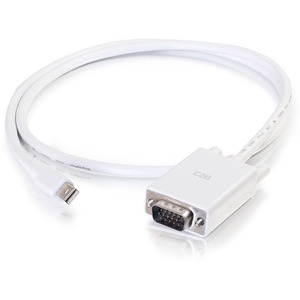 C2G+6ft+Mini+DisplayPort+to+VGA+Adapter+Cable+White+54680