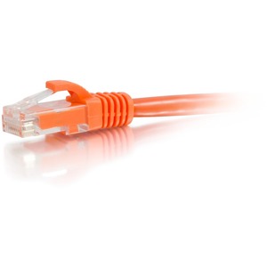 C2G 15ft Cat6a Snagless Unshielded UTP Ethernet Patch Cable Orange