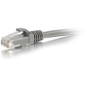 C2G 50ft Cat6a Snagless Unshielded UTP Network Patch Cable Gray 50885