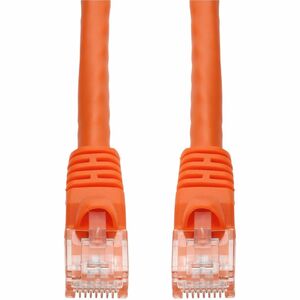 AddOn 2ft Orange CAT 6A PVC Ethernet Cable Snagless Bubble Boot RJ-45 M/M
