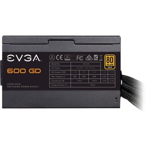 EVGA+600+GD+600W+80+Plus+Gold+Non-Modular+Internal+Power+Supply+100GD0600V1