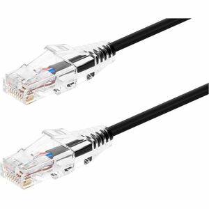 Monoprice 25ft Cat6 Snagless UTP SlimRun Network Patch Cable Black 34622