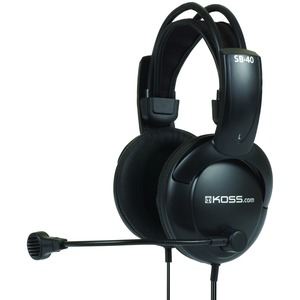 Koss+SB40+Full+Size+Communication+Headset+with+Noise+Cancelling+Mic