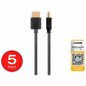 MonoPrice+6ft+High+Speed+HDMI+Cable+Black+5-Pack