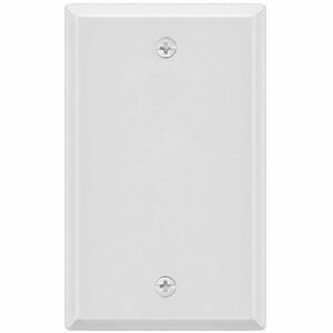 Monoprice+1-Gang+Blank+Wall+Plate+White