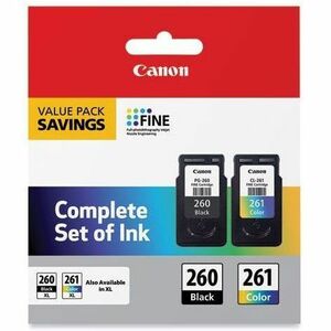 Canon PG-260/CL-261 Ink Cartridge CMYK 2 Pack in Retail Packaging 3725C006
