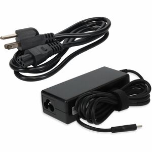 AddOn HP 860209-850 Compatible 65W 20V at 3.25A Black USB-C Laptop Power Adapter and Cable