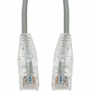 AddOn 7ft Gray CAT 6A Slim PVC Ethernet Cable Snagless Clear-Claw RJ-45 M/M