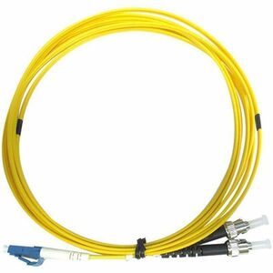 Monoprice+Single-Mode+Fiber+Optic+Cable+LC-ST+UL+2mm+9%2f125+OFNR+Duplex+Yellow+5m