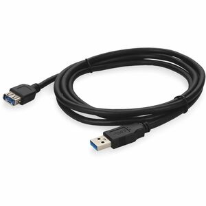 AddOn+2m+USB+3.0+A+Male+to+Male+Black+Cable+USB3EXTAA2MMF