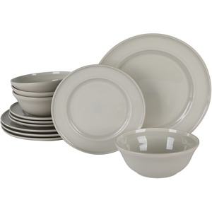 Martha+Stewart+12pc+Porcelain+Dinnerware+Set%2c+Rim+Pattern+White+127363.12R