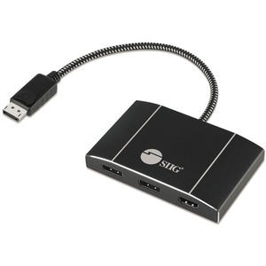 SIIG+Triple+4K+DisplayPort+1.4+to+2+DP+%26+HDMI+MST+Hub+Splitter+CEDP0N11S1