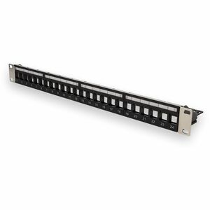 AddOn 19-inch 1U 24-Port Unloaded Patch Panel