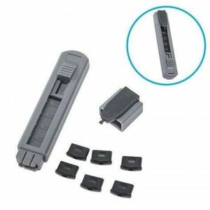 SYBA Multimedia 6 Piece USB-C Type-C Port Blocker with Removal Tool